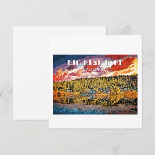 Big Beer Lake Feestdagenkaart (Voorkant / Achterkant)