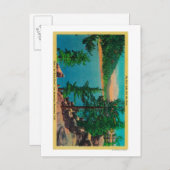 Big Beer Lake Uitzicht op Rim o's World Drive Briefkaart (Voorkant / Achterkant)