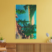 Big Beer Lake Uitzicht op Rim o's World Drive Canvas Afdruk (Insitu (Woonkamer))