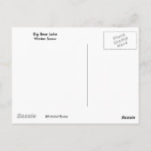 Big Beer Lake, Winter Snow Briefkaart (Achterkant)