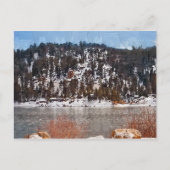 Big Beer Lake, Winter Snow Briefkaart (Voorkant)