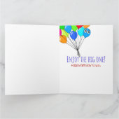 Big Beer mok met verjaardagskaarsen Kaart (Binnen)