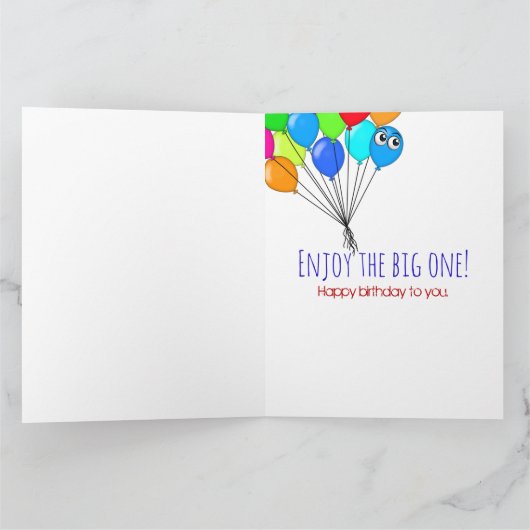 Big Beer mok met verjaardagskaarsen Kaart (Binnen)