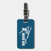 Big Beer Mountain Resort California Skier Bagagelabel (Voorkant verticaal)