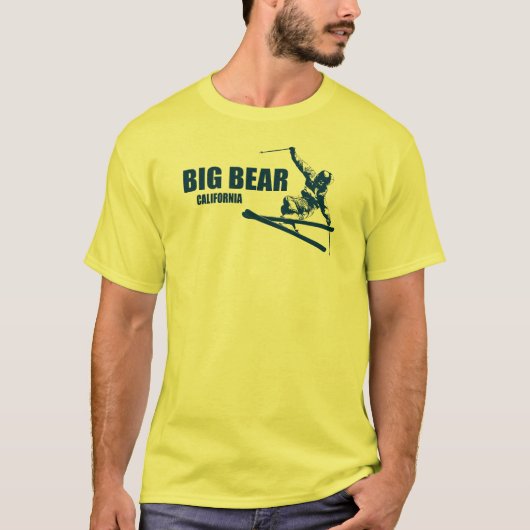 Big Beer Mountain Resort California Skier T-shirt (Voorkant)