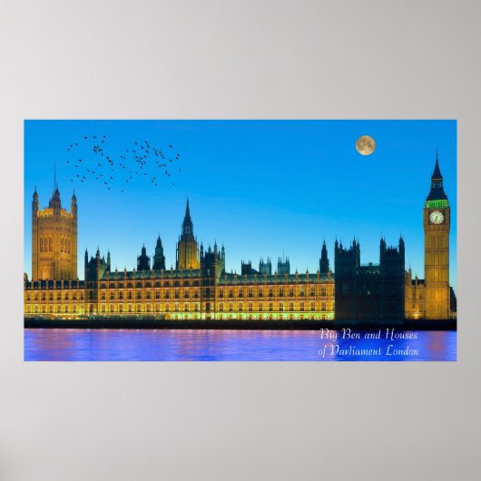 Big Ben afbeelding voor poster (Voorkant)