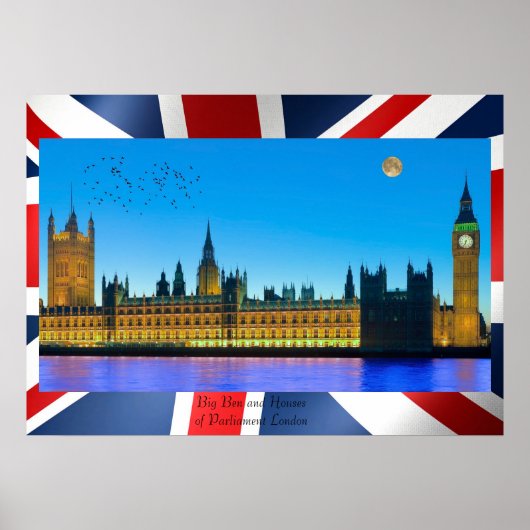 Big Ben afbeelding voor poster (Voorkant)