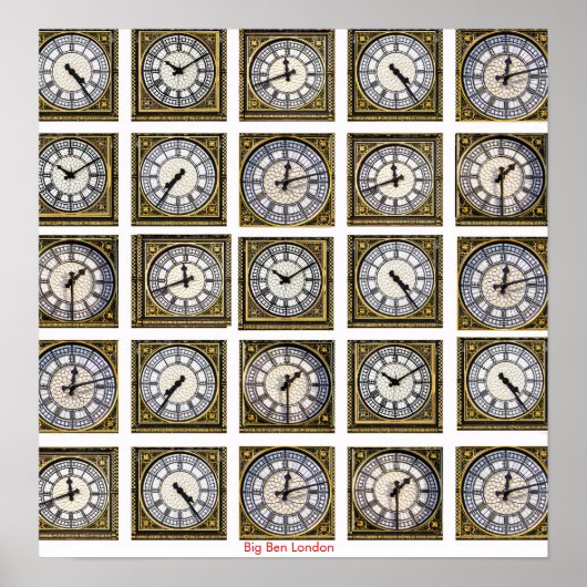 Big Ben afbeelding voor Poster (Voorkant)