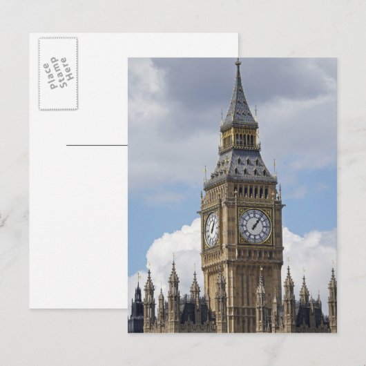 Big Ben and Houses of Parliament, Londen, Briefkaart (Voorkant / Achterkant)