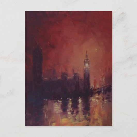 Big Ben at Night Post Card Briefkaart (Voorkant)