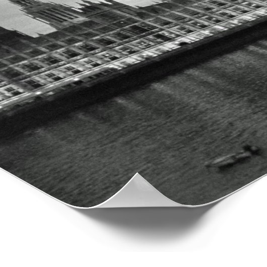 Big Ben B & W Poster (Hoek)