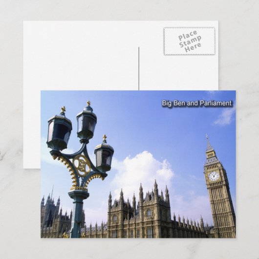 Big Ben Briefkaart (Voorkant / Achterkant)