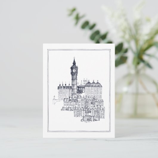 Big Ben Briefkaart (Staand voorkant)