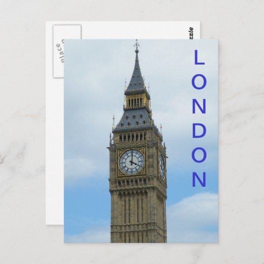 Big Ben Briefkaart (Voorkant / Achterkant)