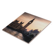 Big Ben by River Thames in Londen Tegeltje (Zijkant)