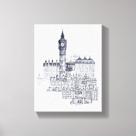 Big Ben Canvas Afdruk (Voorkant)