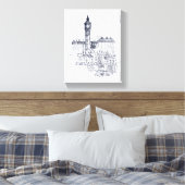 Big Ben Canvas Afdruk (Insitu (Slaapkamer))