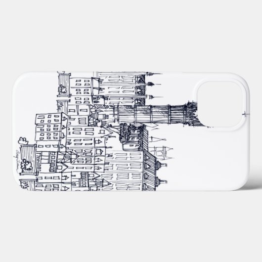 Big Ben Case-Mate iPhone Case (Achterkant (horizontaal))