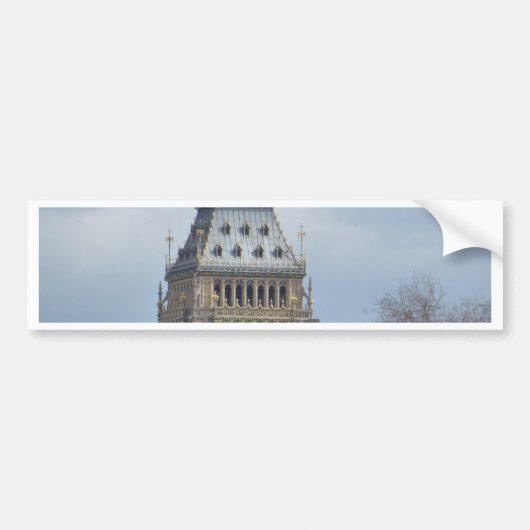 Big Ben Clock Bumpersticker (Voorkant)