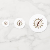 Big Ben Clock Face en Hands Detail Confetti (Voorkanten)