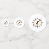 Big Ben Clock Face en Hands Detail Confetti (Achterkanten)