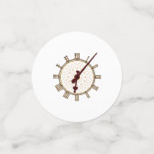 Big Ben Clock Face en Hands Detail Confetti (Kleine voorkant)