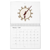 Big Ben Clock Face en Hands Detail Kalender (Feb 2027)