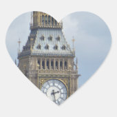 Big Ben Clock Hart Sticker (Voorkant)