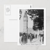 Big Ben Clock & House of Parliament 1901 Londen Briefkaart (Voorkant / Achterkant)