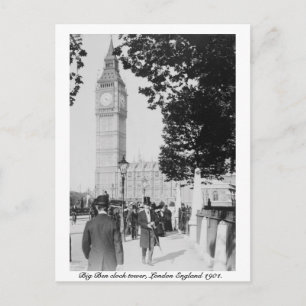 Big Ben Clock & House of Parliament 1901 Londen Briefkaart