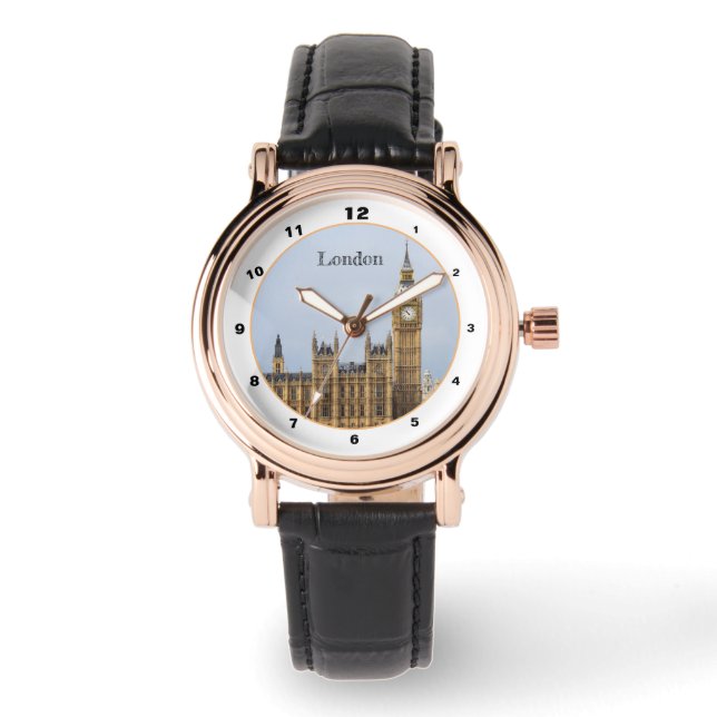 Big Ben Clock & London, Westminster/UK Horloge (Voorkant)