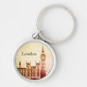 Big Ben Clock & London, Westminster /  UK K Sleutelhanger (Voorkant)