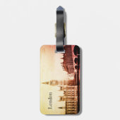 Big Ben Clock & London, Westminster /  UK L Bagagelabel (Achterkant verticaal)