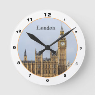 Big Ben Clock & London, Westminster/UK Ronde Klok