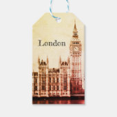 Big Ben Clock & London, Westminster /  Verenigd Ko Cadeaulabel (Voorkant)