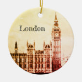 Big Ben Clock & London, Westminster /  Verenigd Ko Keramisch Ornament (Voorkant)