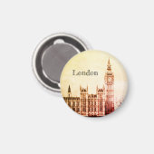 Big Ben Clock & London, Westminster / Verenigd Ko Magneet (Voorkant / Achterkant)