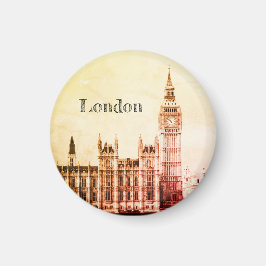 Big Ben Clock & London, Westminster /  Verenigd Ko Magneet
