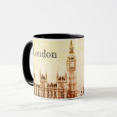 Big Ben Clock & London, Westminster /  Verenigd Ko Mok (Voorkant links)