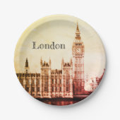 Big Ben Clock & London, Westminster /  Verenigd Ko Papieren Bordje (Voorkant)