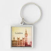 Big Ben Clock & London, Westminster /  Verenigd Ko Sleutelhanger (Voorkant)