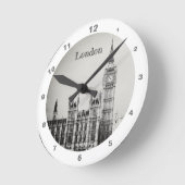 Big Ben Clock & London, Westminster/ Verenigd Koni Ronde Klok (Hoek)