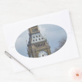 Big Ben Clock Ovale Sticker (Envelop)