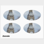 Big Ben Clock Ovale Sticker (Vel)