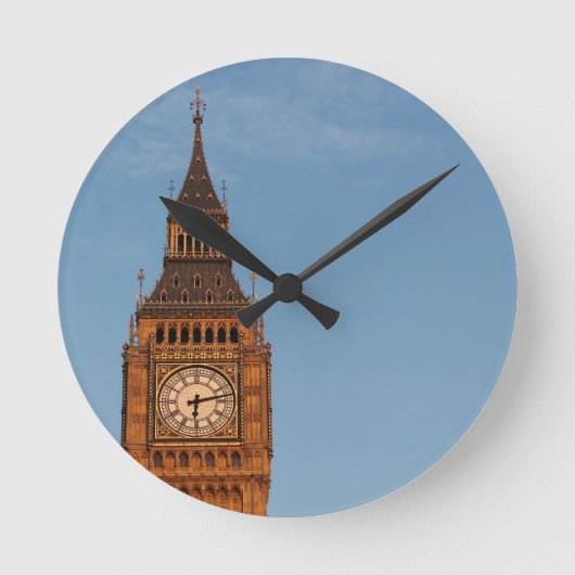 Big Ben Clock Ronde Klok (Voorkant)