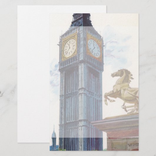 Big Ben Clock Tower bij het Palace van Westminster (Voorkant / Achterkant)