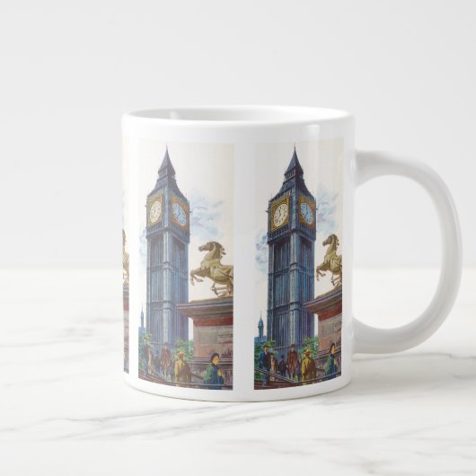 Big Ben Clock Tower bij het Palace van Westminster Grote Koffiekop (Rechts)