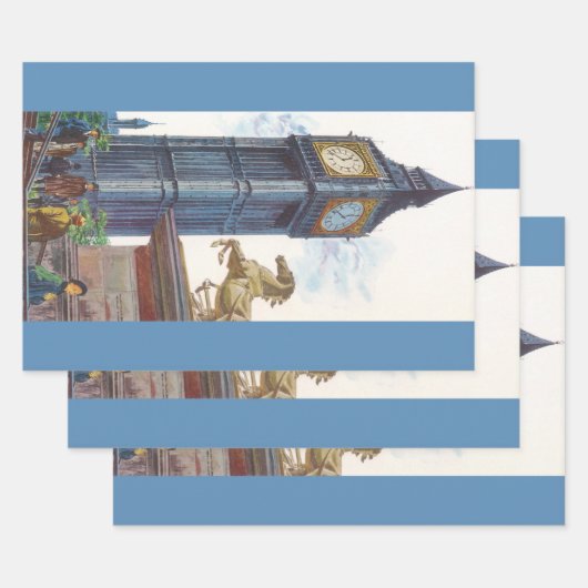 Big Ben Clock Tower bij het Palace van Westminster Inpakpapier Vel (Set)