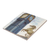 Big Ben Clock Tower bij het Palace van Westminster Tegeltje (Zijkant)