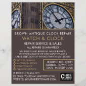 Big Ben Clock Tower, Horoloog Adverteren Flyer (Voorkant)